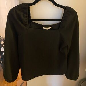 Madewell Square neck blouse